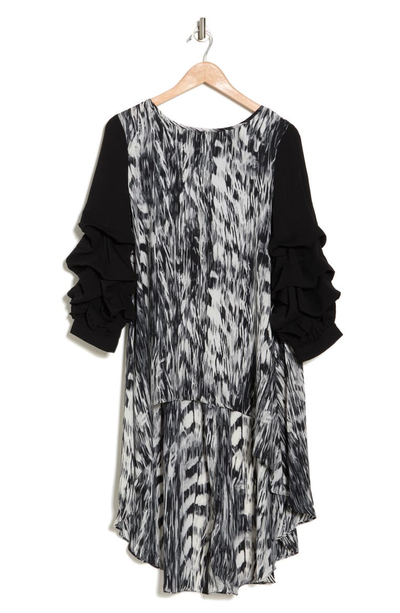 PATRIZIA LUCA Lantern Sleeve High/Low Tunic, Alternate, color,