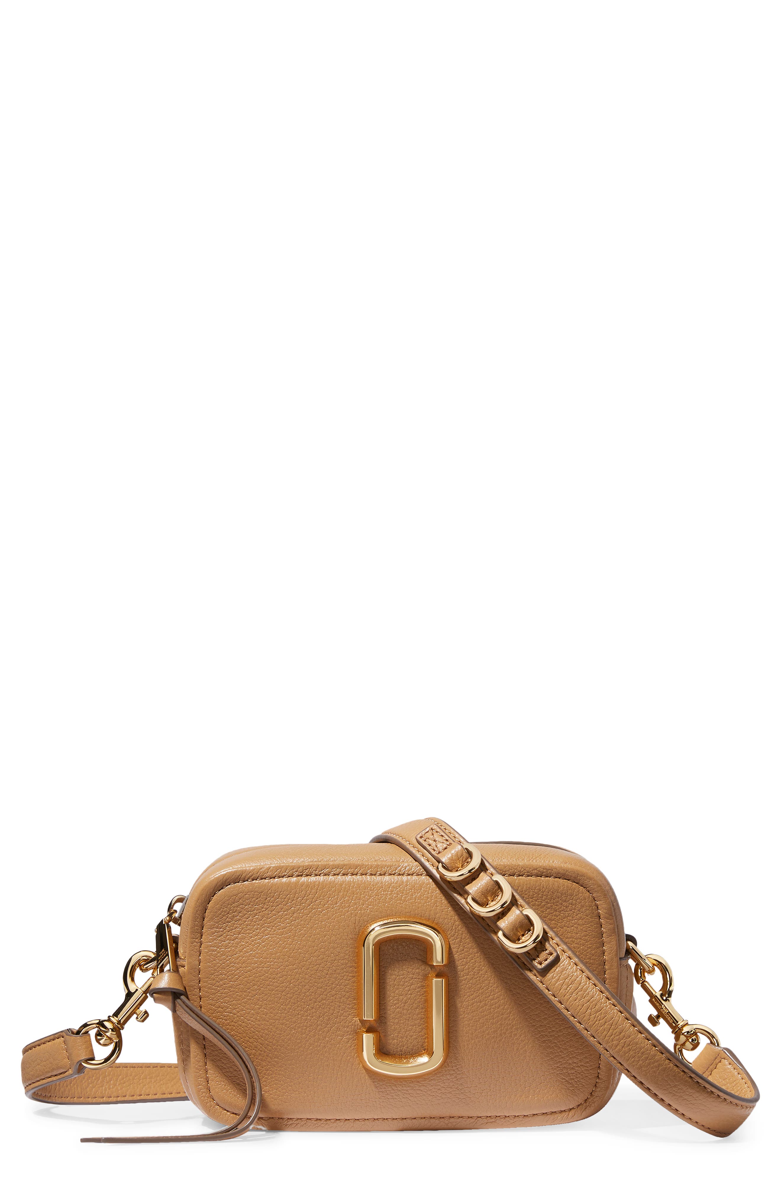 Marc Jacobs The Softshot 17 Leather Crossbody Bag, Main, color, 