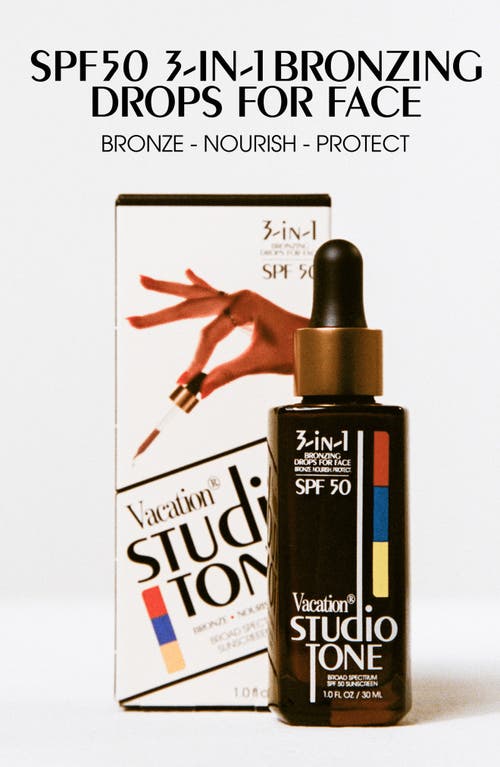 Vacation Studio Tone Spf 50 Bronzing Drops For Face 1 Oz. In No Color