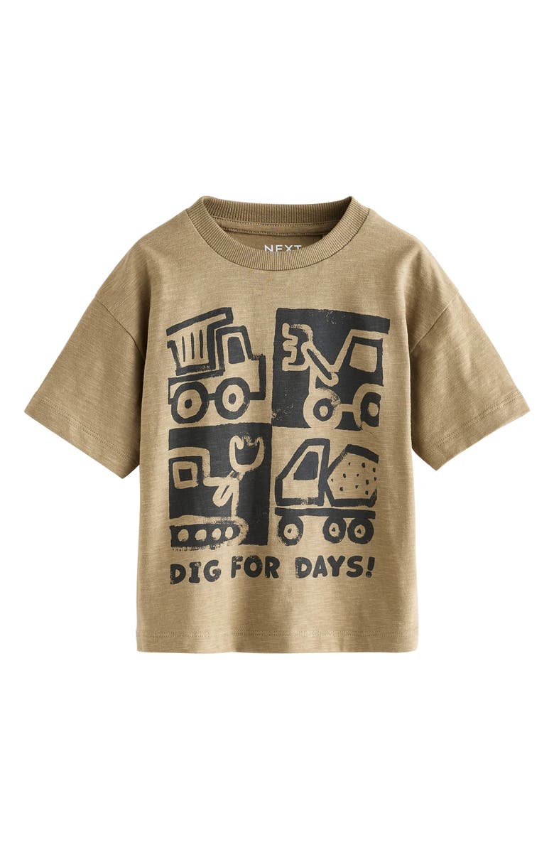 NEXT Kids' Assorted 3-Pack Cotton T-Shirts, Alternate, color, Neutral