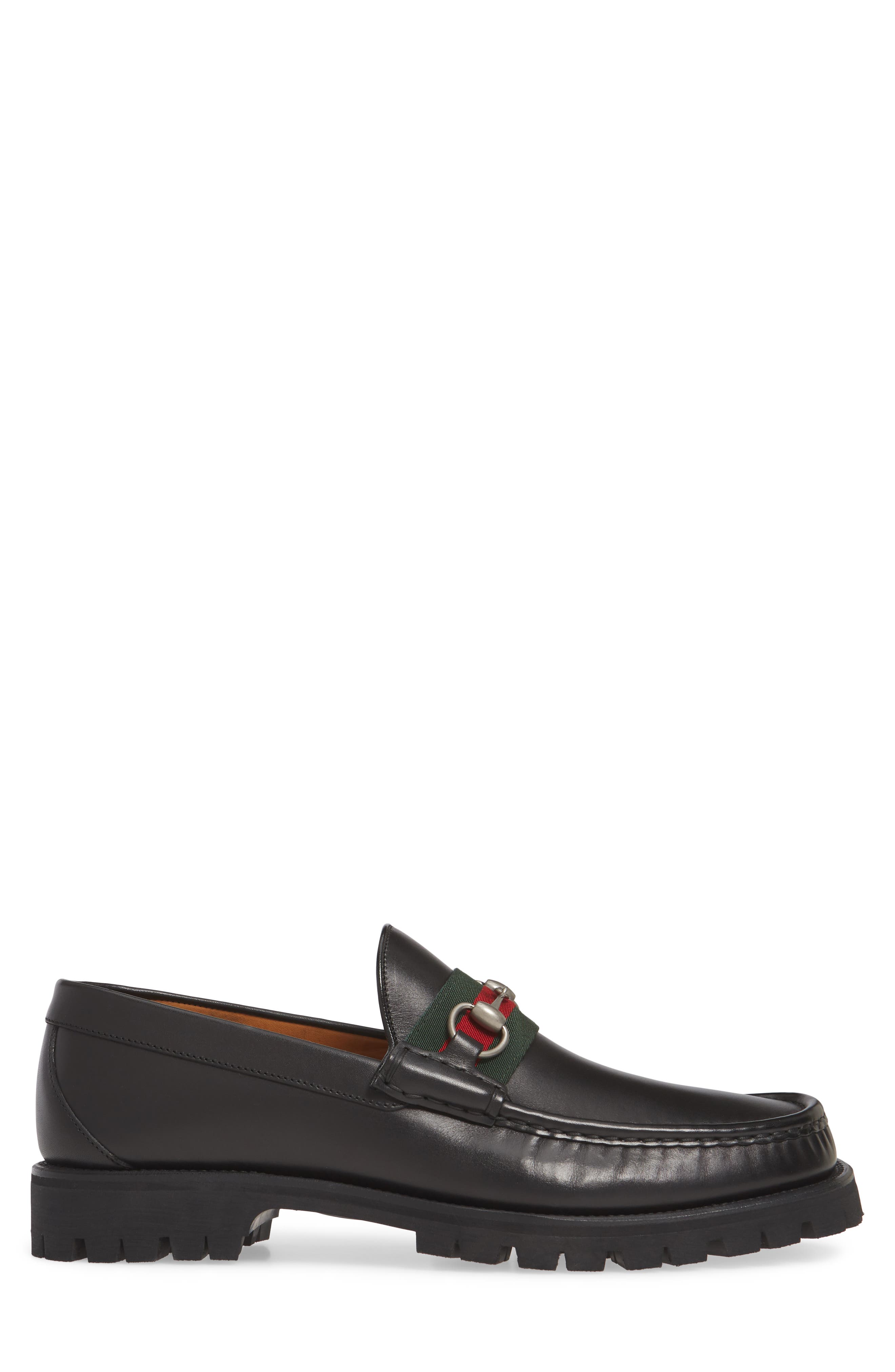Gucci Bit Lug Loafer, Alternate, color, 