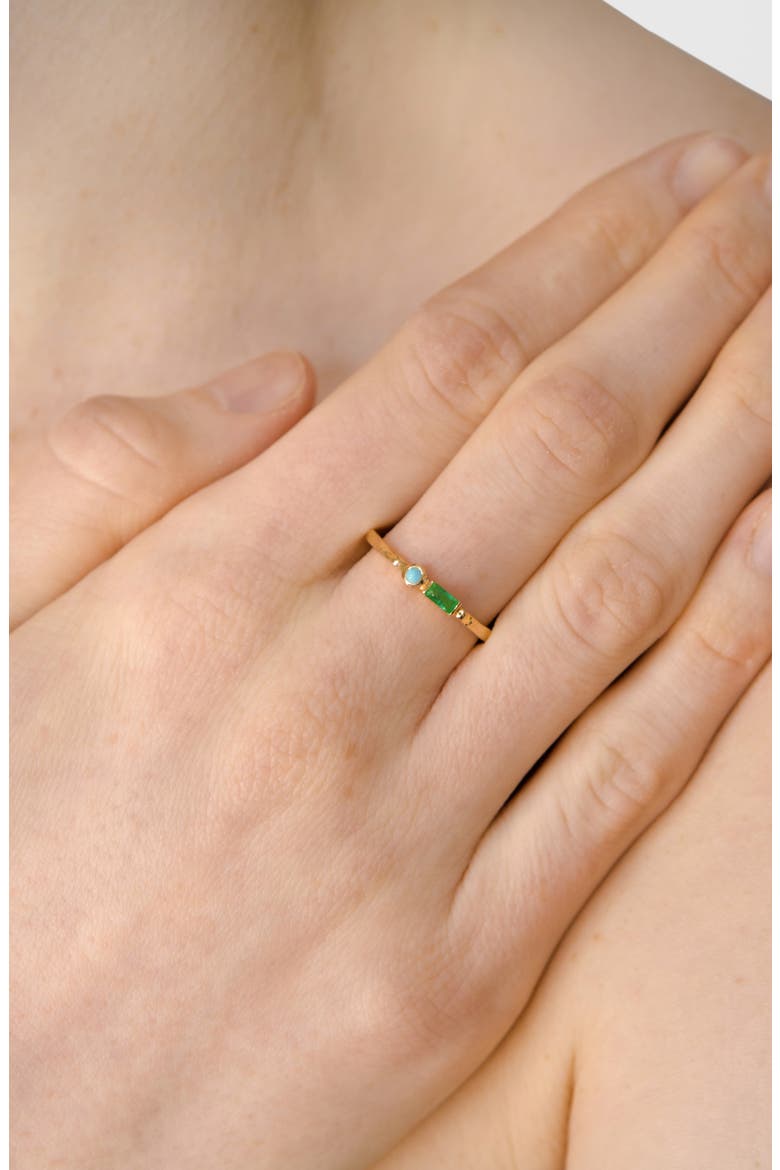 Cleo Emerald & Turquoise Ring, Alternate, color, SILVER/ GREEN/ BLUE