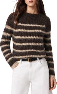AllSaints Riga Stripe Crewneck Sweater