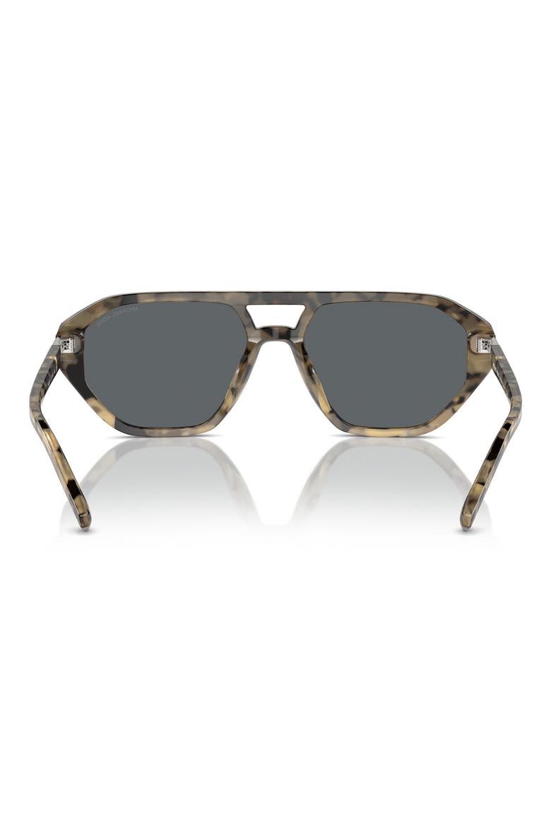 Zurich 57mm Aviator Sunglasses, Alternate, color, BLACK GREY
