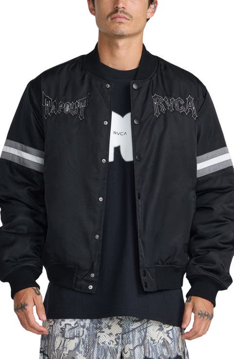 x Tapout Satin Bomber Jacket