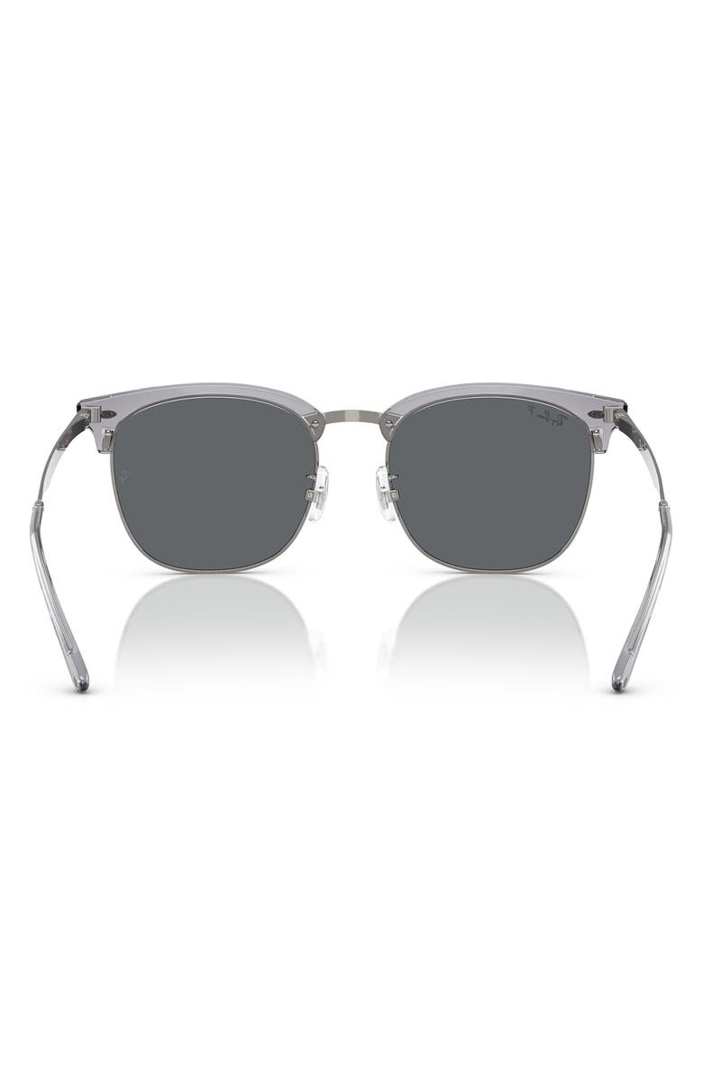 Ray-Ban 47mm Polarized Square Sunglasses, Alternate, color, Gunmetal