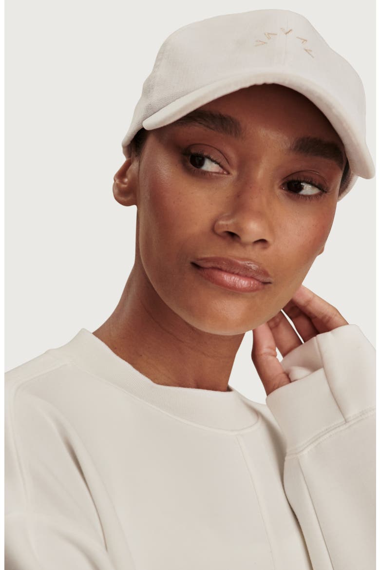 Tasmin Crop Sweatshirt, Alternate, color, SNOW WHITE