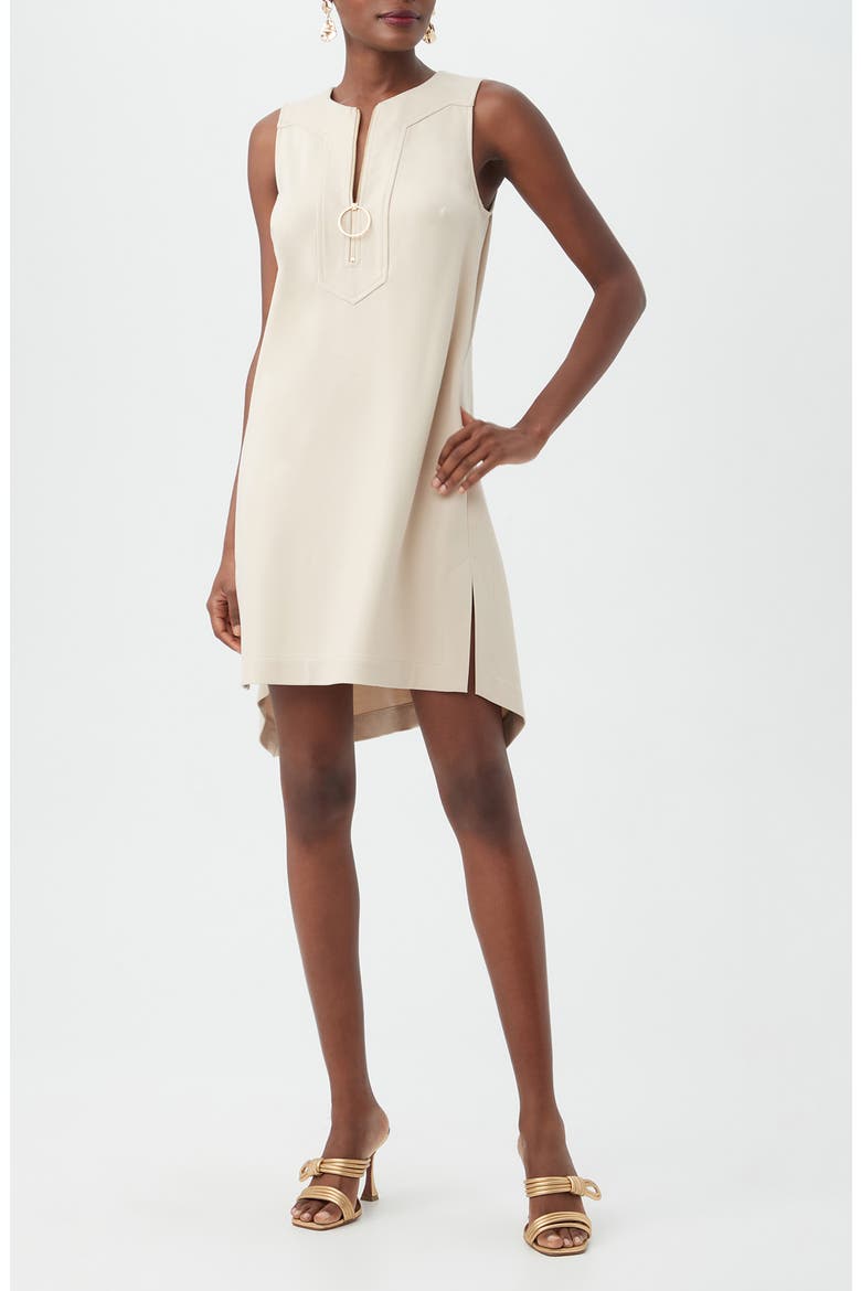 Eloise A-Line Dress, Alternate, color, SAHARA STONE