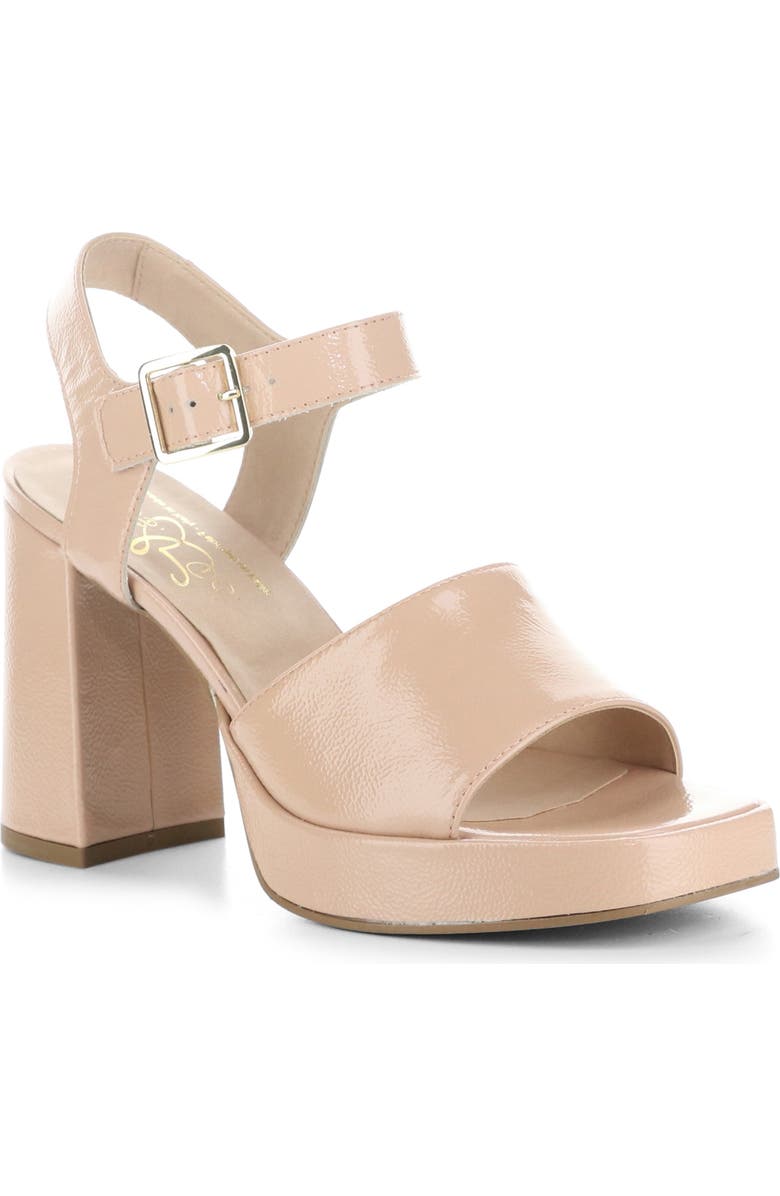 Bos. & Co. Finlee Ankle Strap Platform Sandal, Main, color, Beige