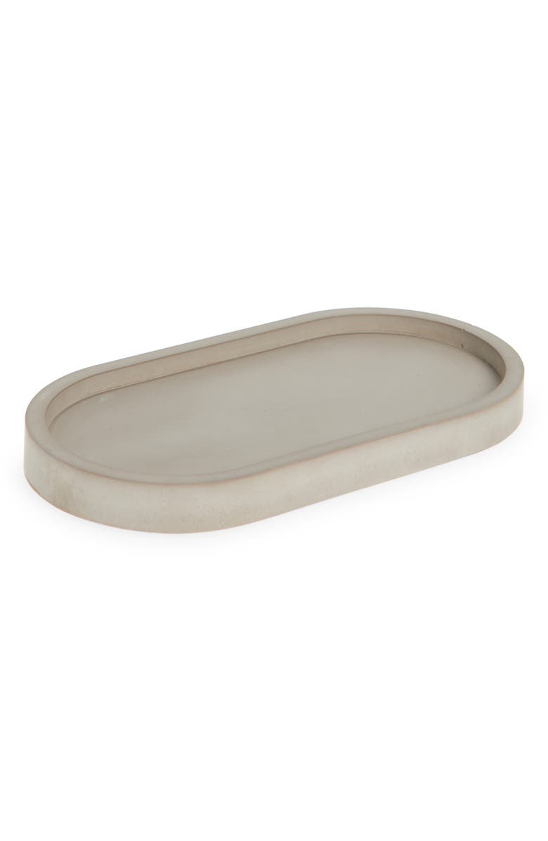 Tenn Prairie Oval Candle Tray, Main, color, Grey
