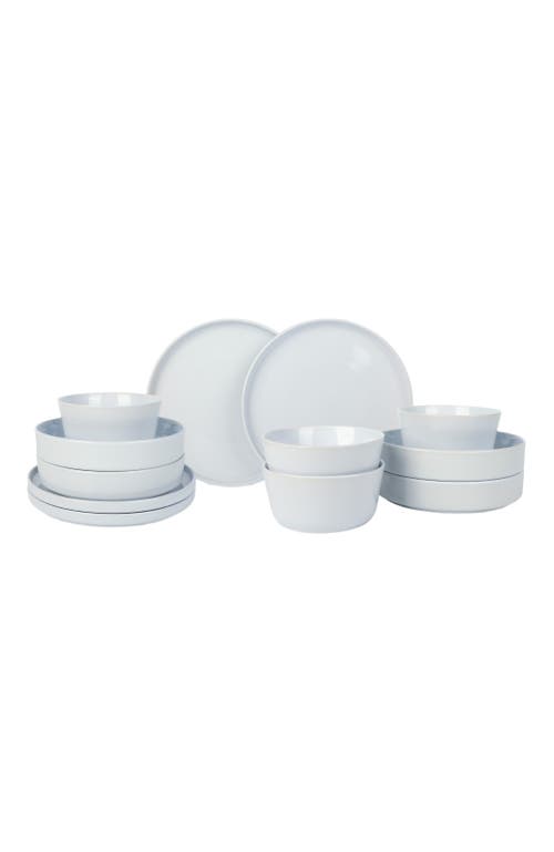 Stone Lain Celina 12pc Stoneware Dinnerware Set In White