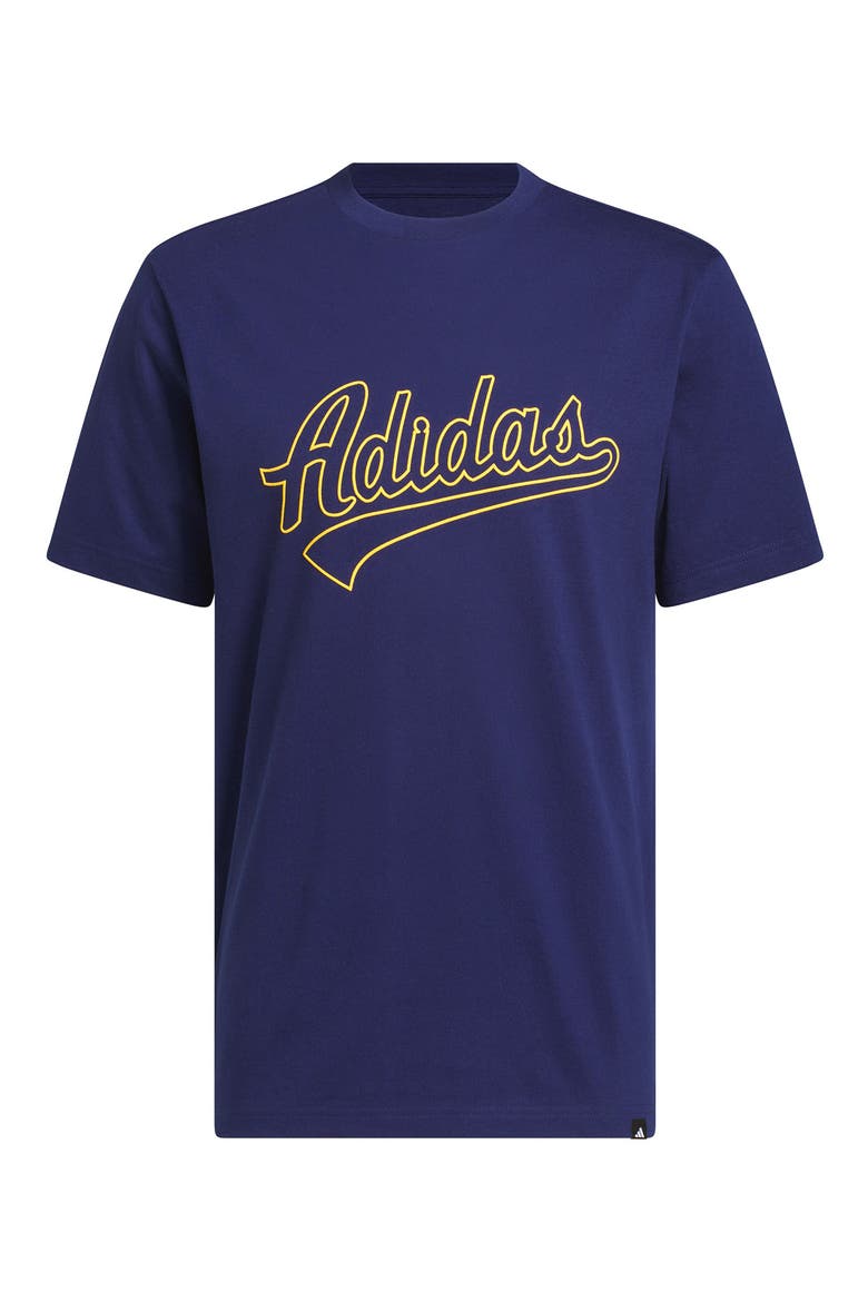 Varsity Logo Graphic T-Shirt, Main, color, DARK BLUE