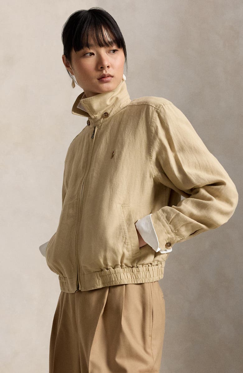 Polo Ralph Lauren Linen Jacket, Alternate, color, Clay Tan