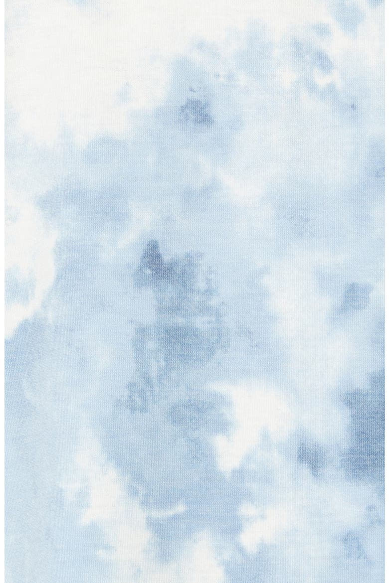 Mixed Media Top, Alternate, color, BLUE TIE DYE