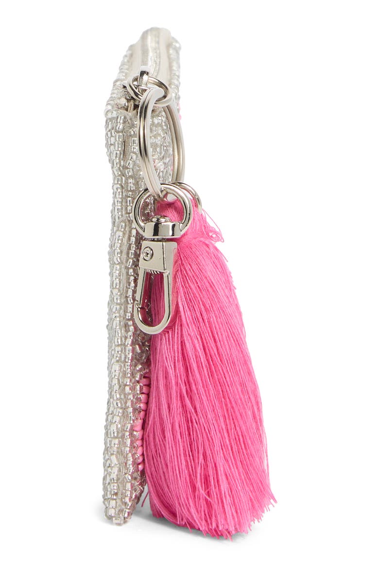 Beaded Flamingo Coin Purse, Alternate, color, MULTI