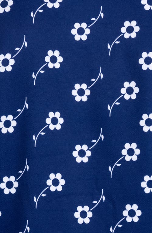 Vast Floral Print Recycled Polyester Sweatshirt In Navy