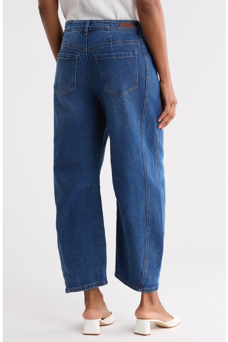 The Bowery High Waist Short Barrel Leg Jeans, Alternate, color, MOONSTRUCK