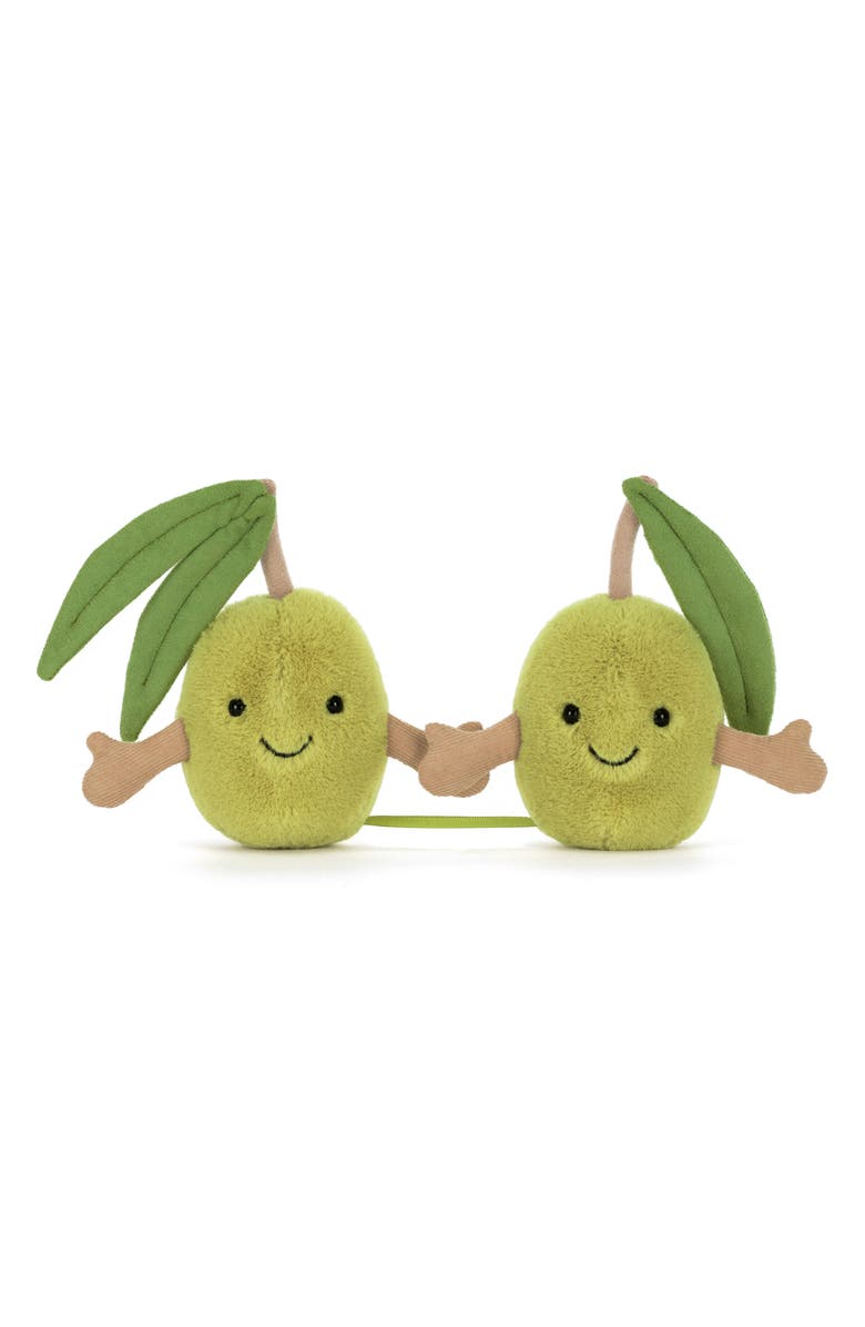 Jellycat Amuseables Pair of Olives Plushie, Main, color, Green