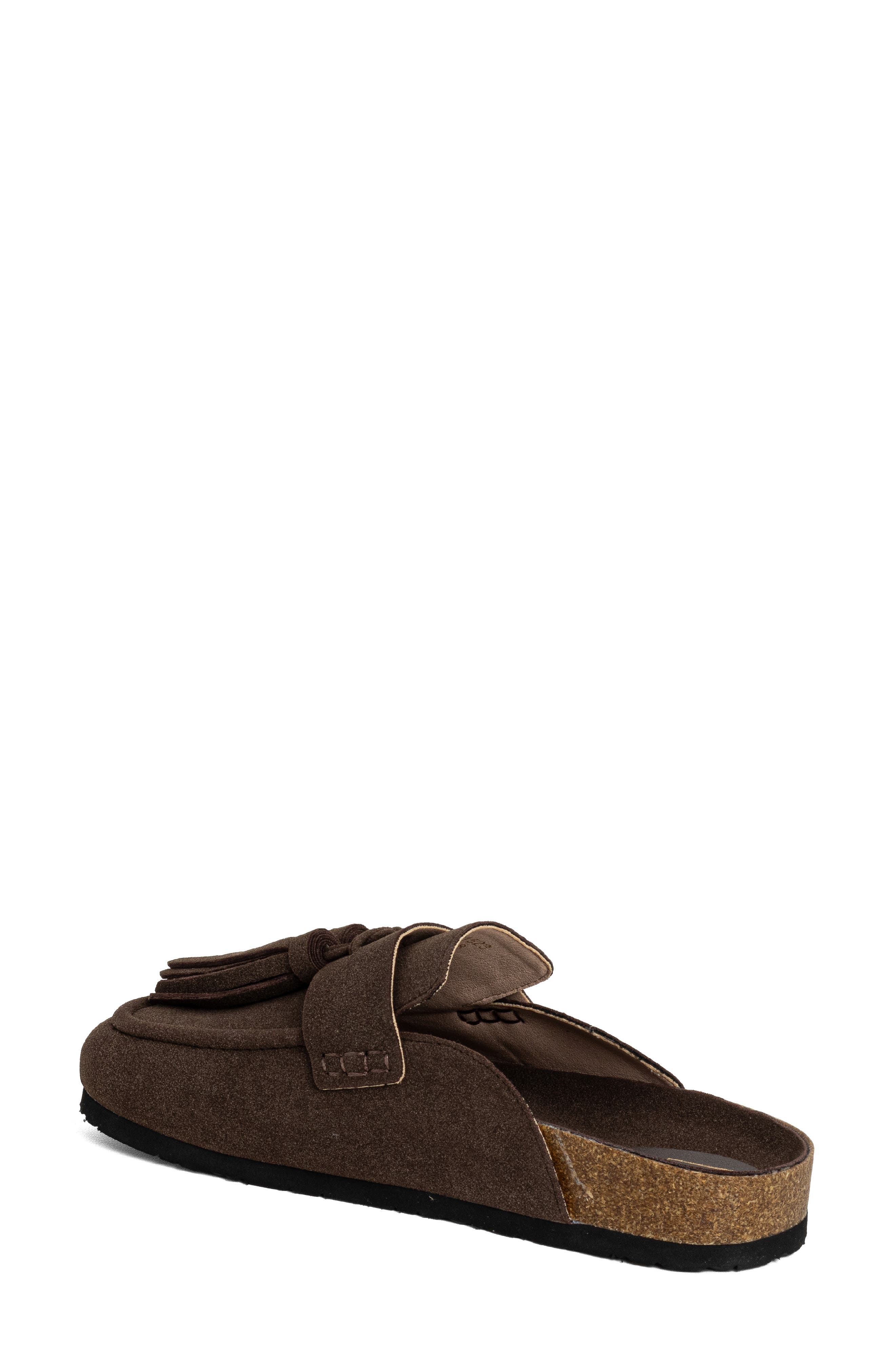 SHUSHOP Ariana Mule, Alternate, color, Brown Suede