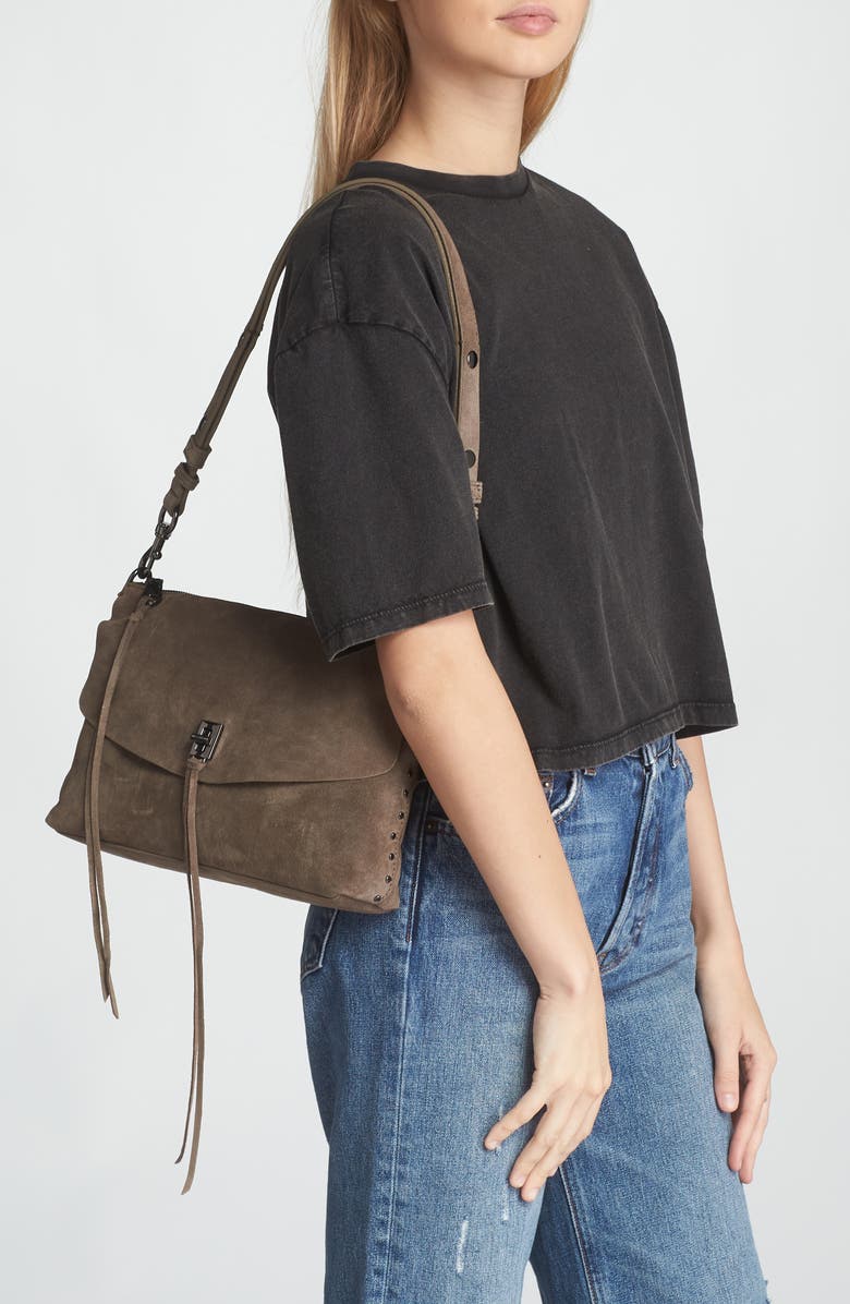 Rebecca Minkoff Darren Top Zip Shoulder Bag, Alternate, color,