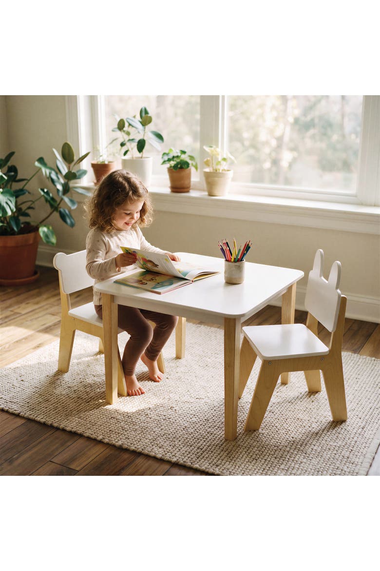 Kid's Rabbit Chair, Alternate, color, White