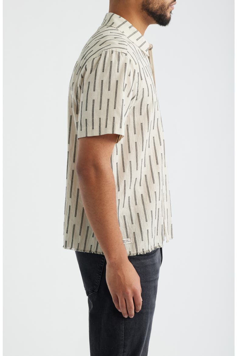 Nancy Short Sleeve Button-Up Shirt, Alternate, color, ECRU