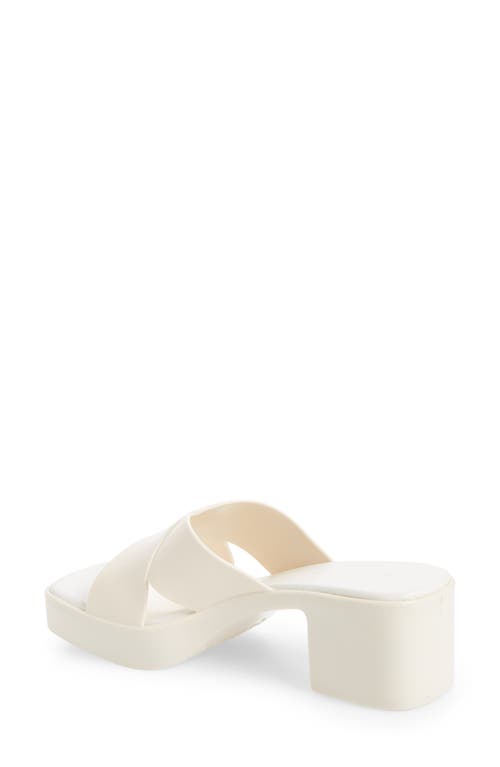 Jeffrey Campbell Bubblegum Platform Sandal In White