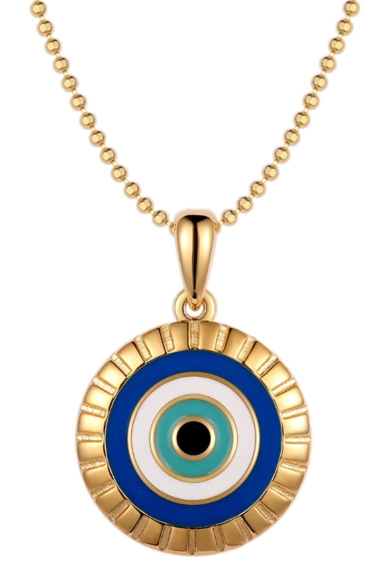 Evil Eye - I Am Supported And Protected necklace, Main, color, Gold