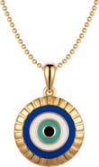 Mantra Evil Eye - I Am Supported And Protected necklace