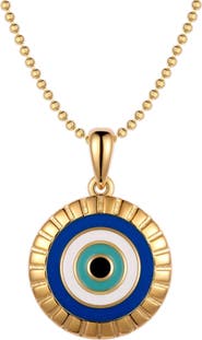 Mantra Evil Eye - I Am Supported And Protected necklace
