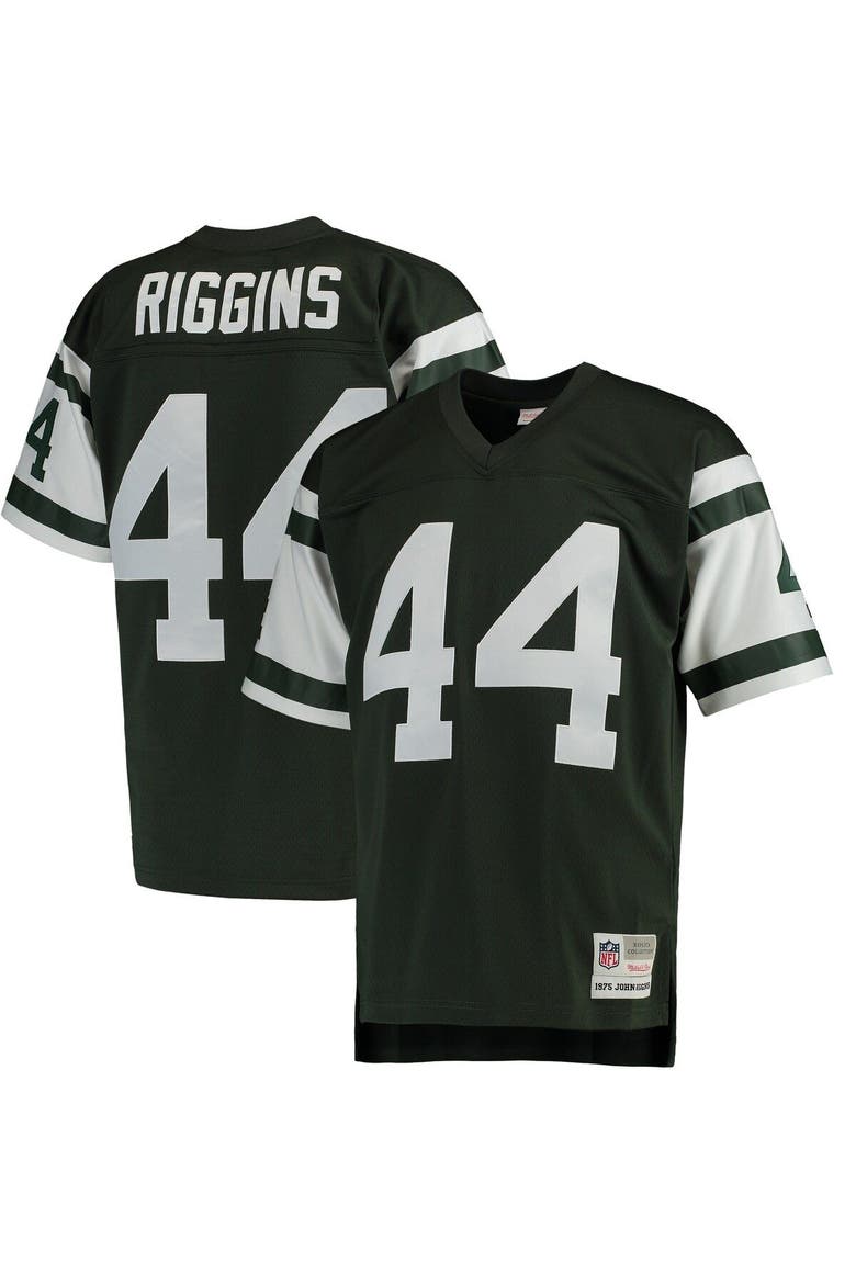 Men's Mitchell & Ness John Riggins Green New York Jets Retired Player Legacy Replica Jersey, Main, color, Green