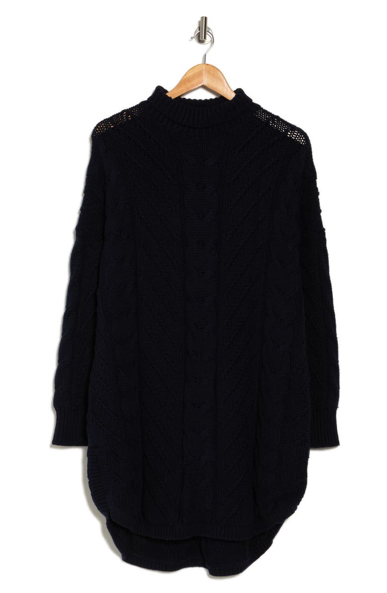 Reiss Long Sleeve Sweater Dress, Alternate, color, Navy