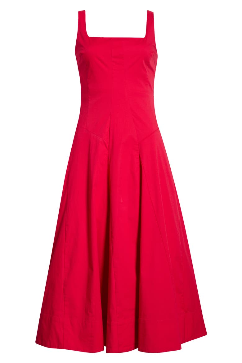 Willow A-Line Dress, Alternate, color, CHERRY