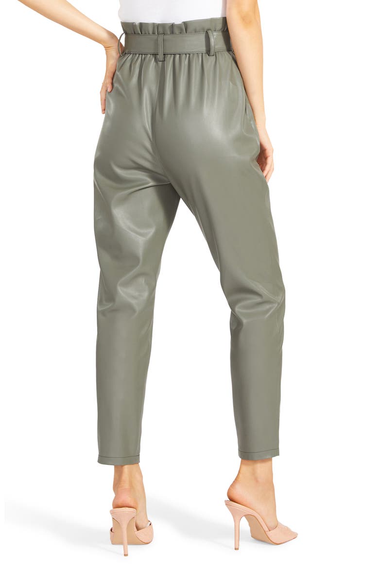 BB Dakota Skin in the Game Faux Leather Pants, Alternate, color, SURPLUS GREEN