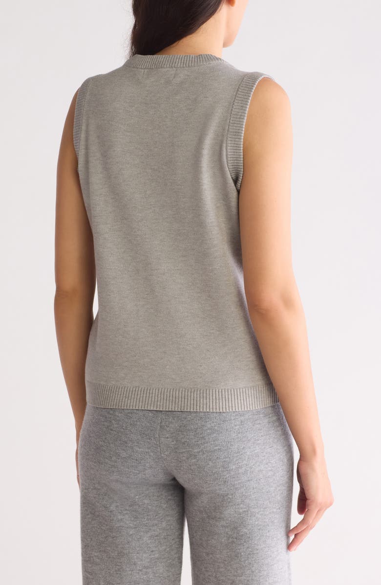 BY DESIGN Dawn Knit Vest, Alternate, color, Light Heather Grey