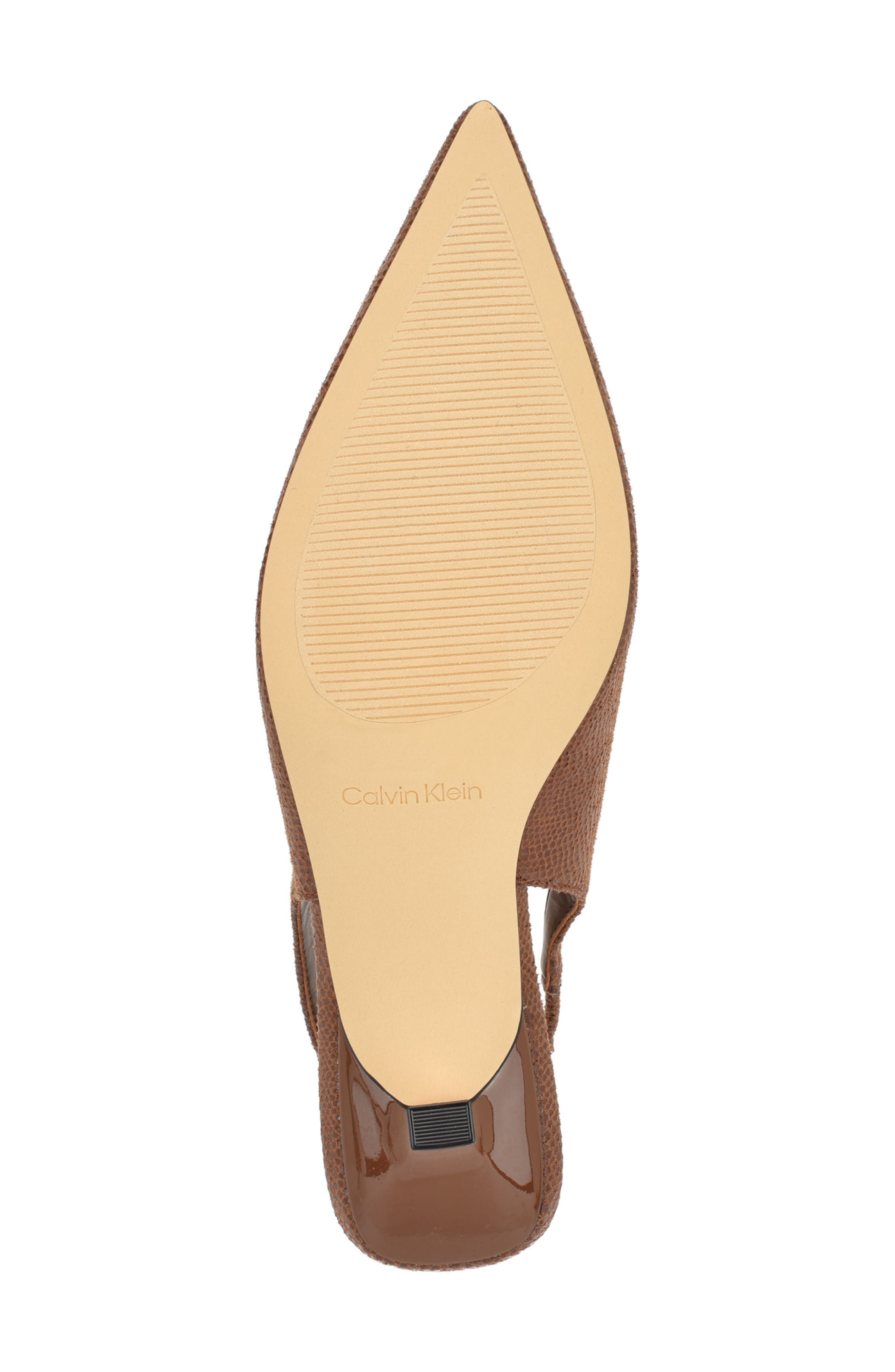 Chellie Pointed Toe Slingback Pump, Alternate, color, COGNAC