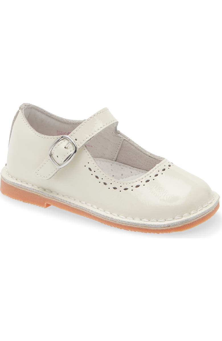 L'AMOUR Kids' Alina Mary Jane Flat, Main, color, Patent Ivory