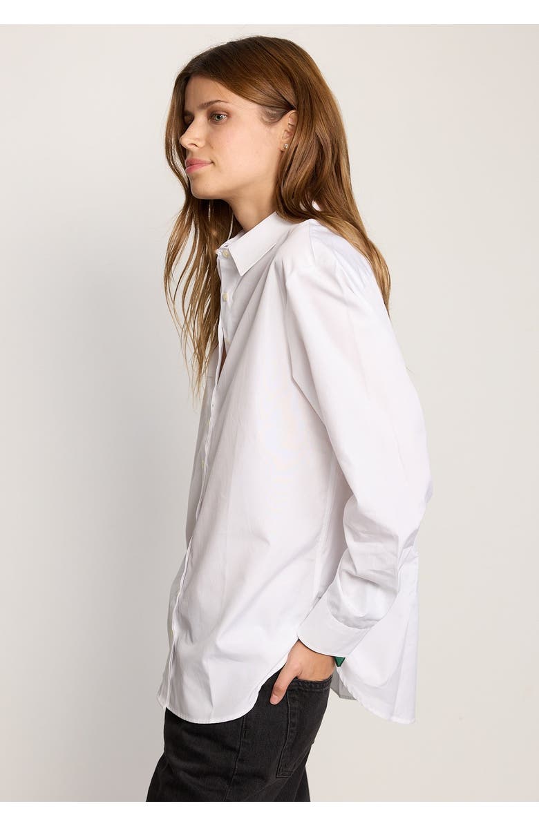 The Shirt by Rochelle Behrens The Boyfriend Shirt, Alternate, color, White Poplin