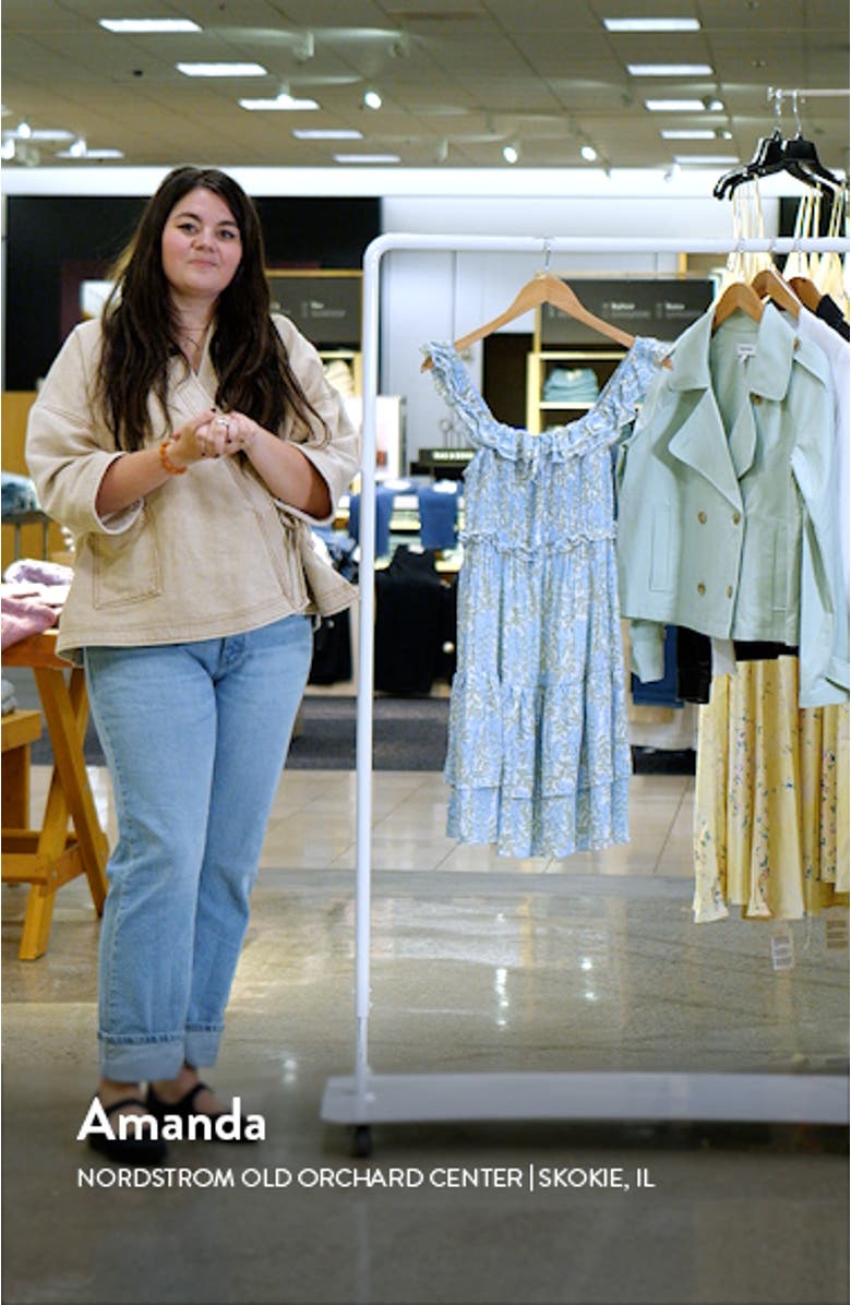 Kai Floral Tiered Ruffle Minidress, sales video thumbnail