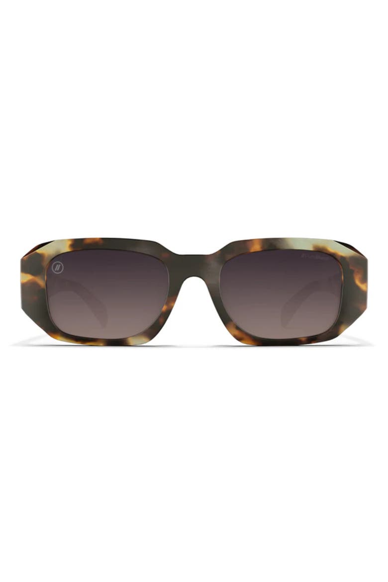 Onyx 51mm Polarized Square Sunglasses, Main, color, LATTE TORT