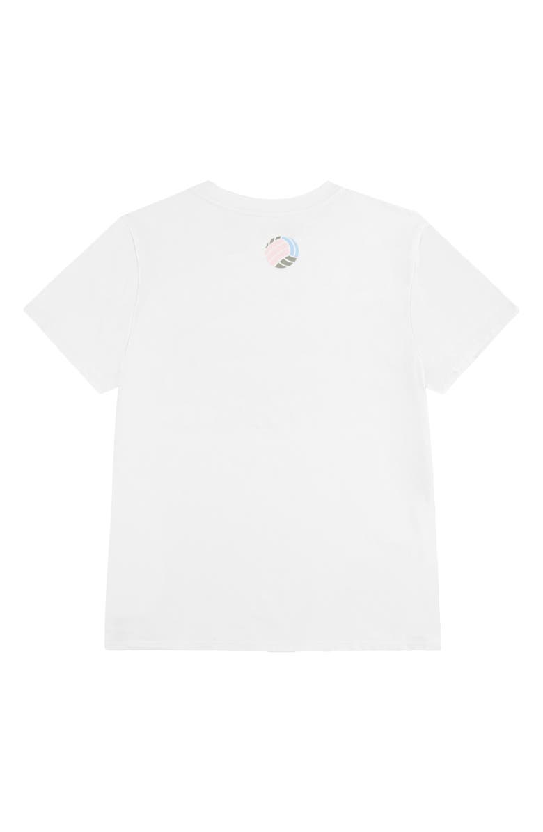 abercrombie kids Kids' Oversize Volleyball Graphic T-Shirt, Alternate, color, Bright White