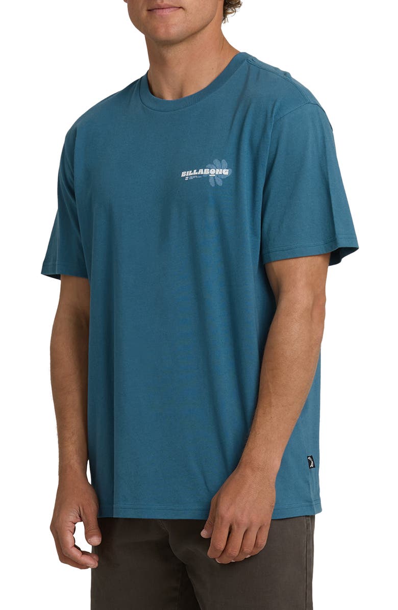 Billabong Single Fin Graphic T-Shirt, Alternate, color, Real Teal
