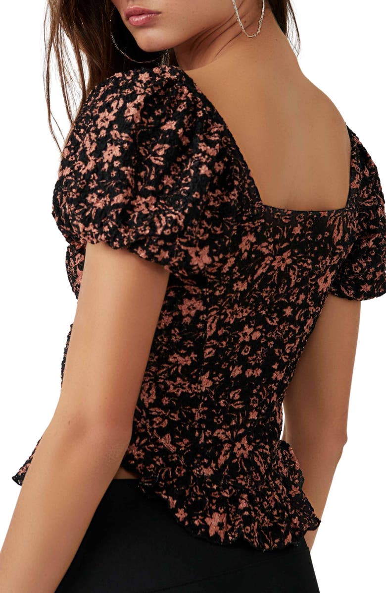 Free People Oh Baby Floral Print Top, Alternate, color,