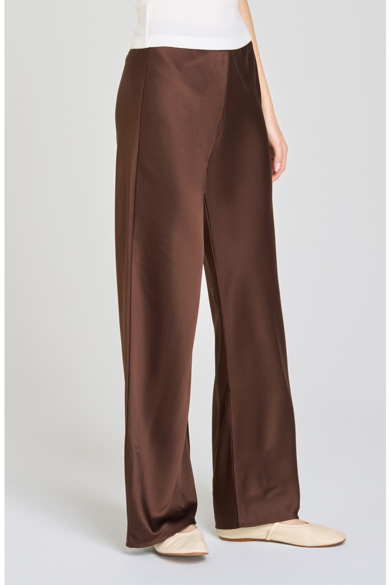 Helene High Waist Wide Leg Pants, Alternate, color, CHOCOLATE