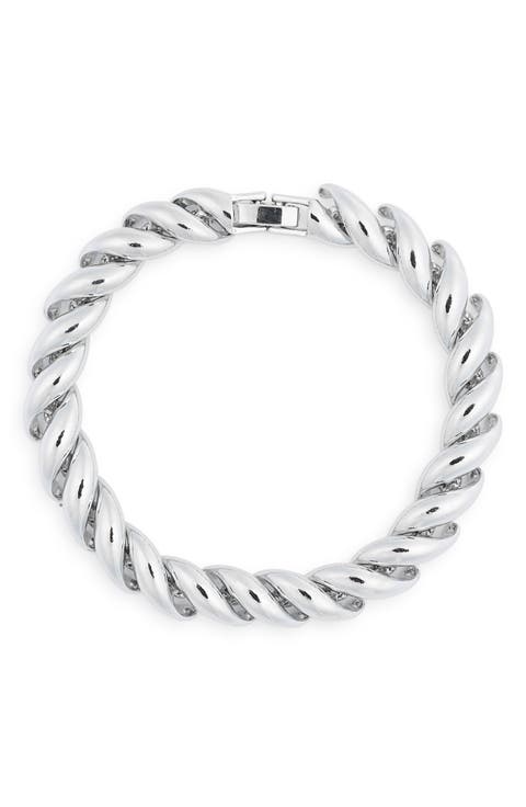 Twist Metal Link Bracelet