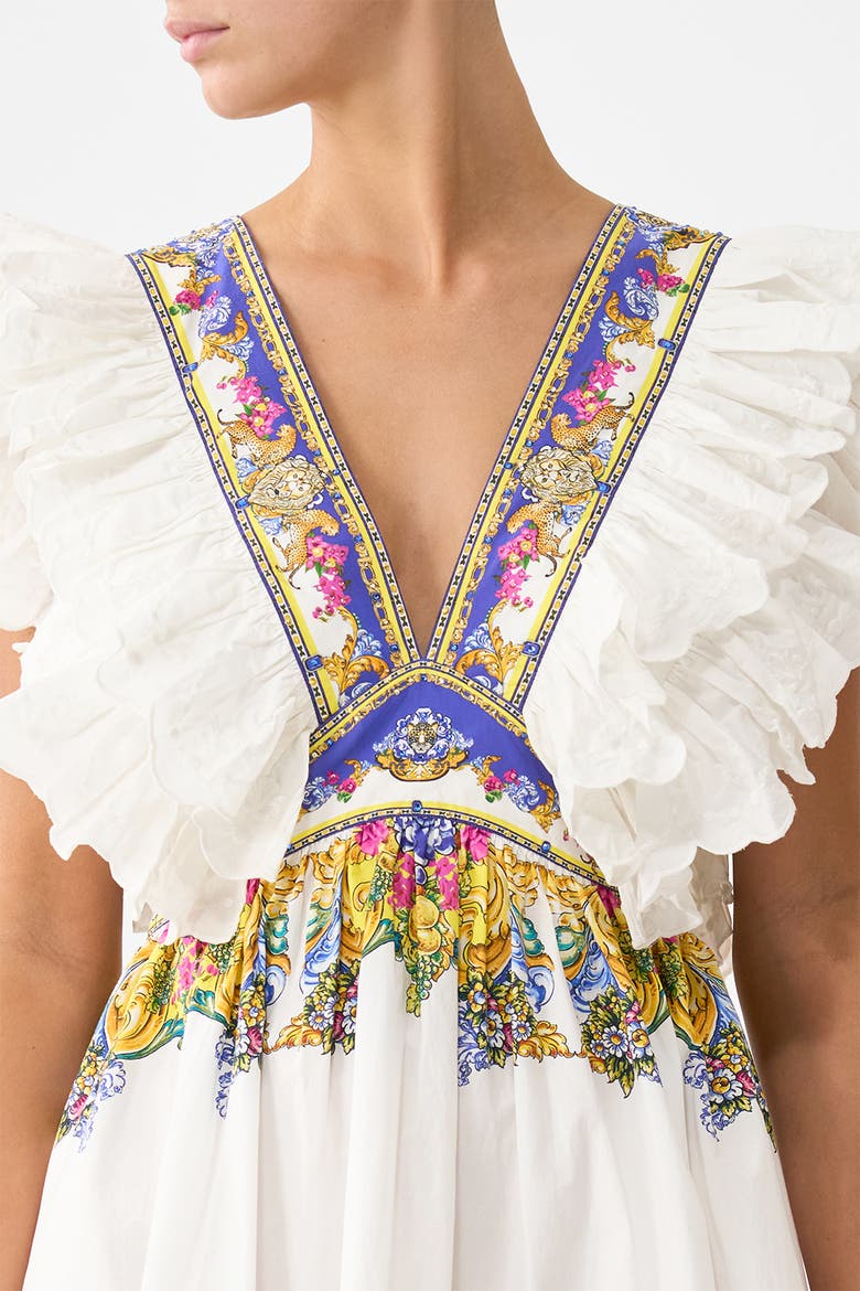 Double Frill Sleeve Mini Dress, Alternate, color, Milla In Sevilla