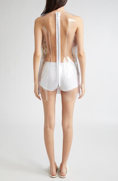 ASHLEY WILLIAMS ASHLEY WILLIAMS TRASH TRANSPARENT SHIFT MINIDRESS 