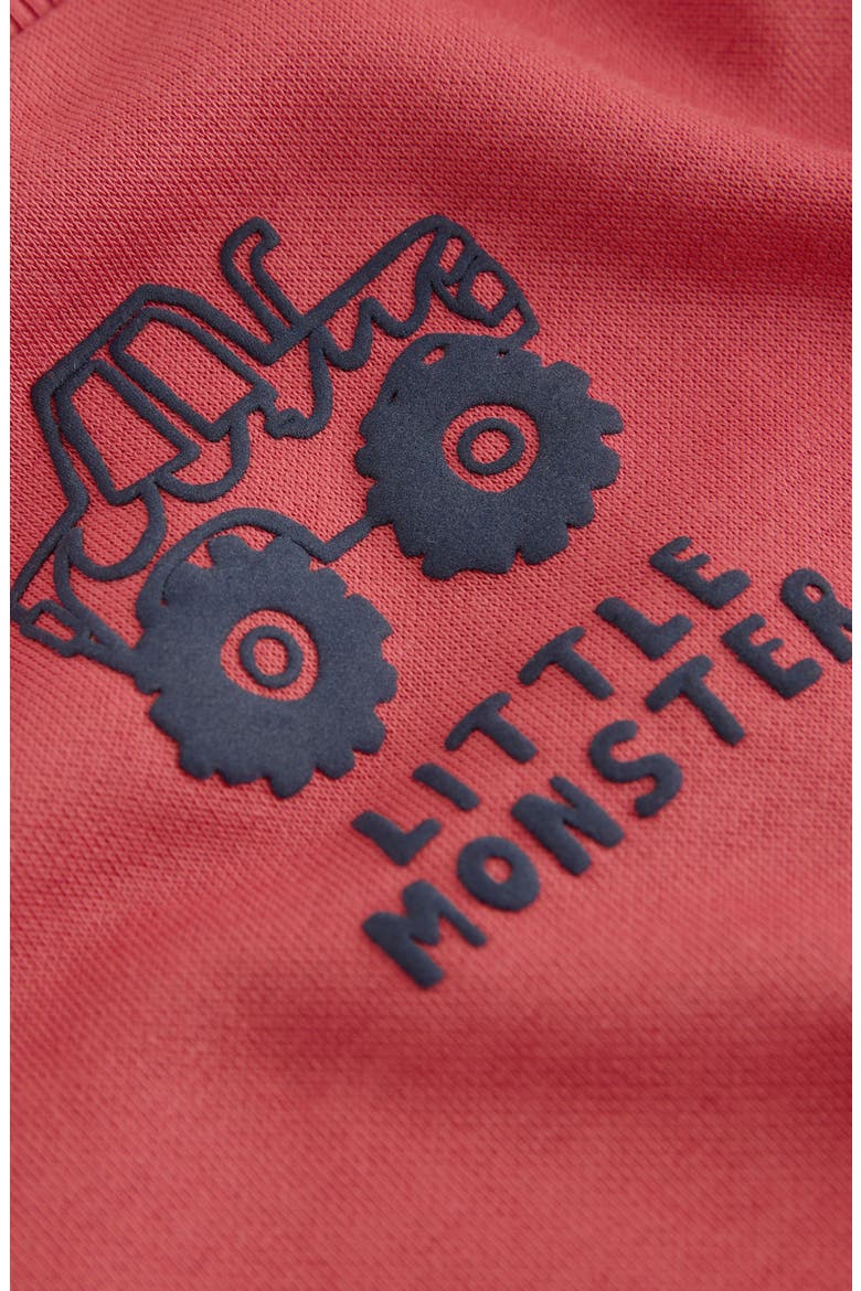 Kids' Little Monster Truck Cotton Blend Sweatshirt, Alternate, color, RED