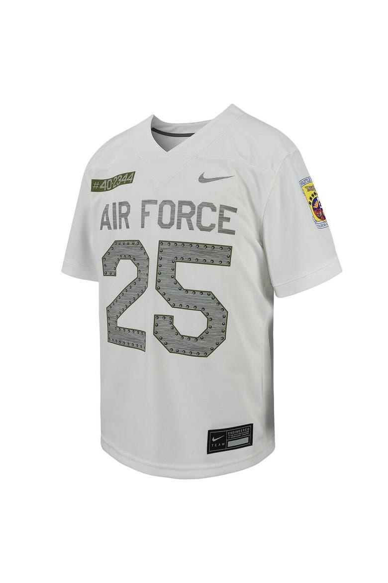 Youth Nike # White Air Force Falcons Football Game Jersey, Alternate, color, White