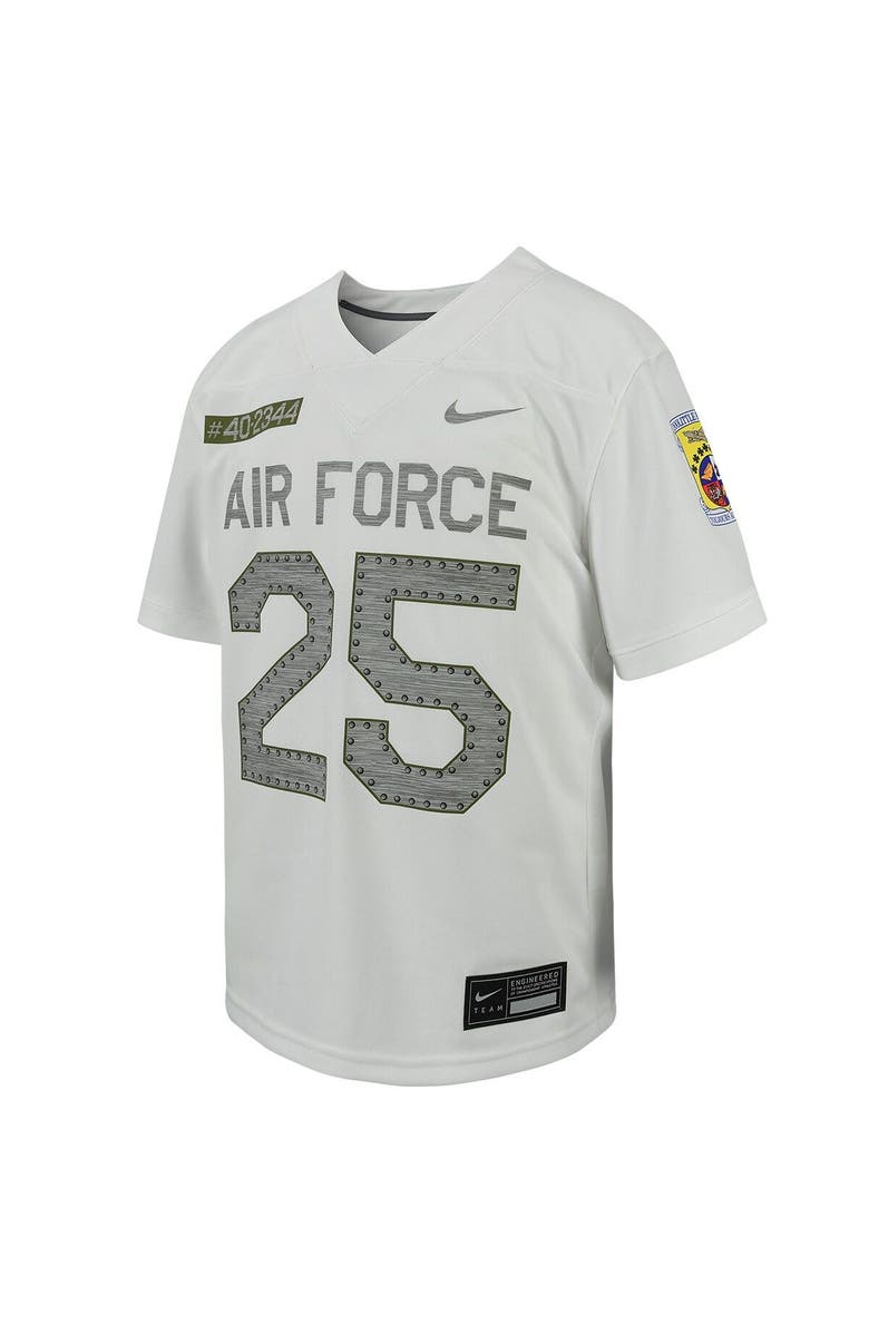 Nike Youth Nike # White Air Force Falcons Football Game Jersey, Alternate, color, White
